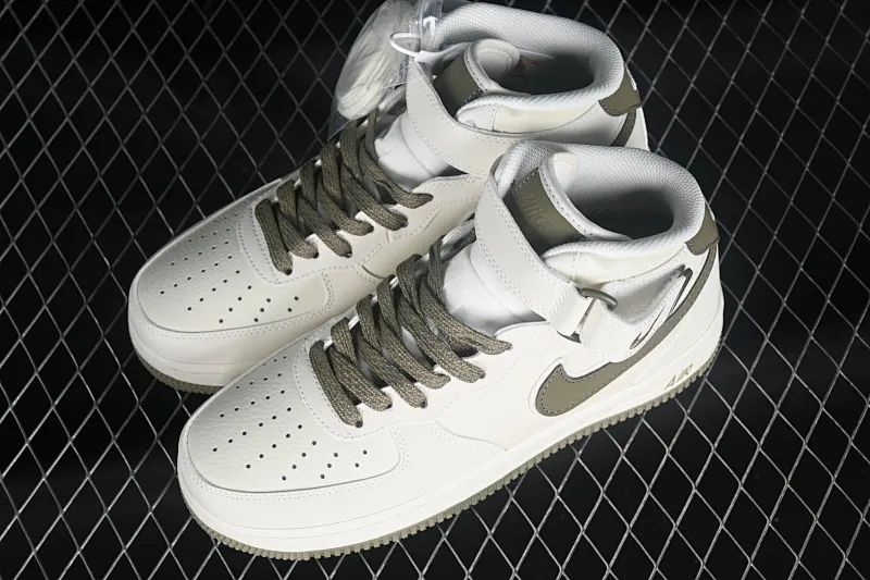 All categories Nk Air Force 1 Air Force series Nk Air Force 1 Mid Air Force mid-top Nk Air Force 1'07 Mid beige green hook Starry Air Force One mid-top casual sneakers SH0235-577